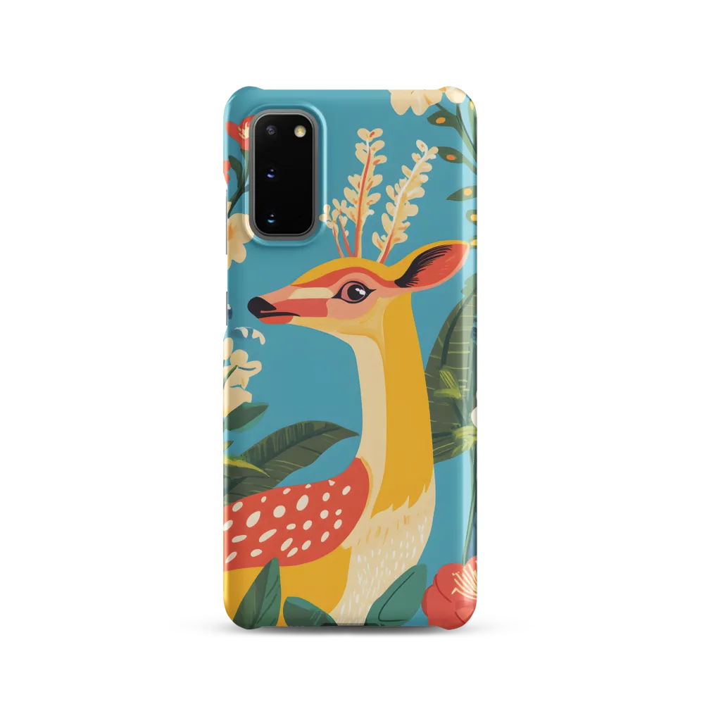 Serene Majesty: A Vibrant Deer Amidst Flora
