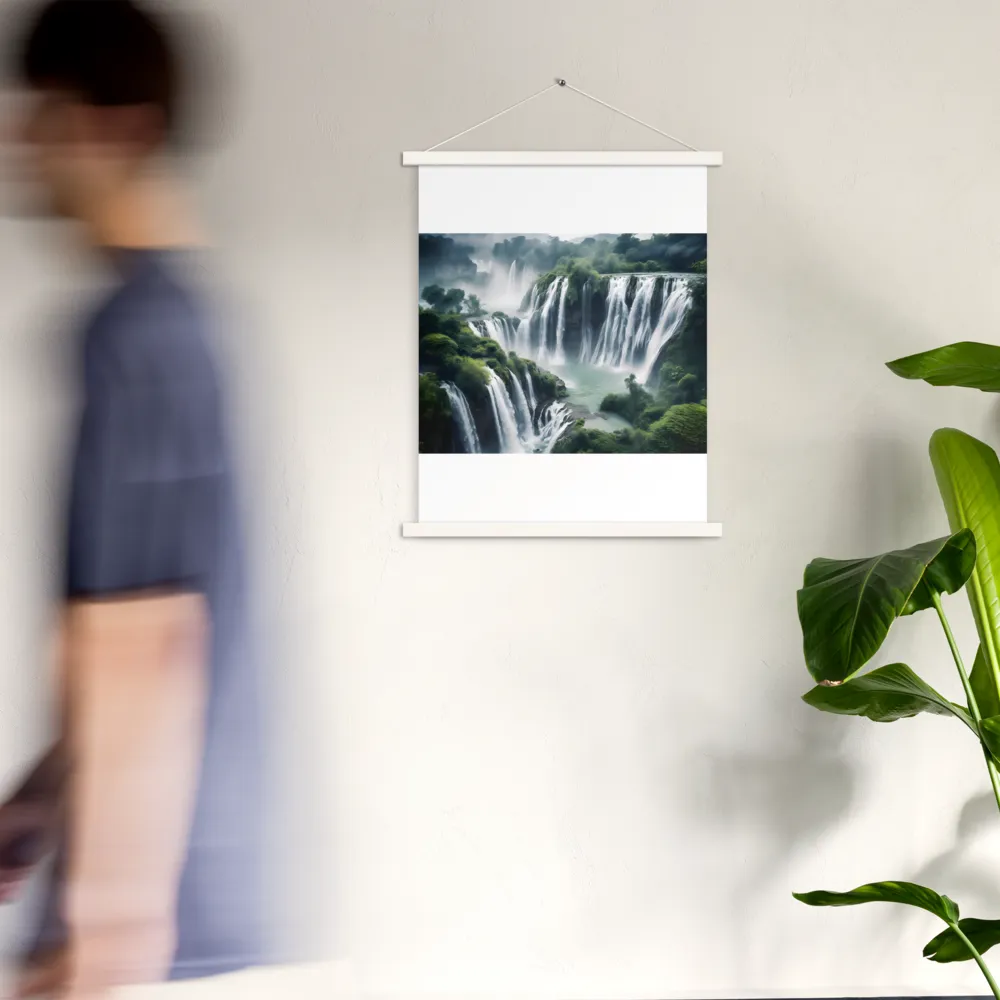 Whispers of the Cascades | Poster With White Wood Hanger | 18″×24″