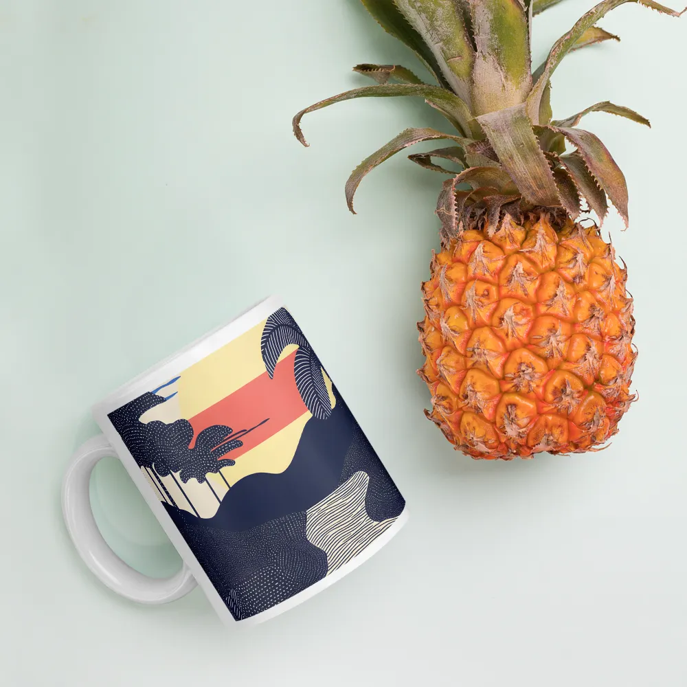 Tranquil Sunset in Modern Minimalism | Mugs | Multiple Sizes & Colors