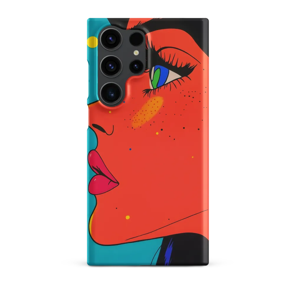 Vibrant Feminine Profile in Pop Art
