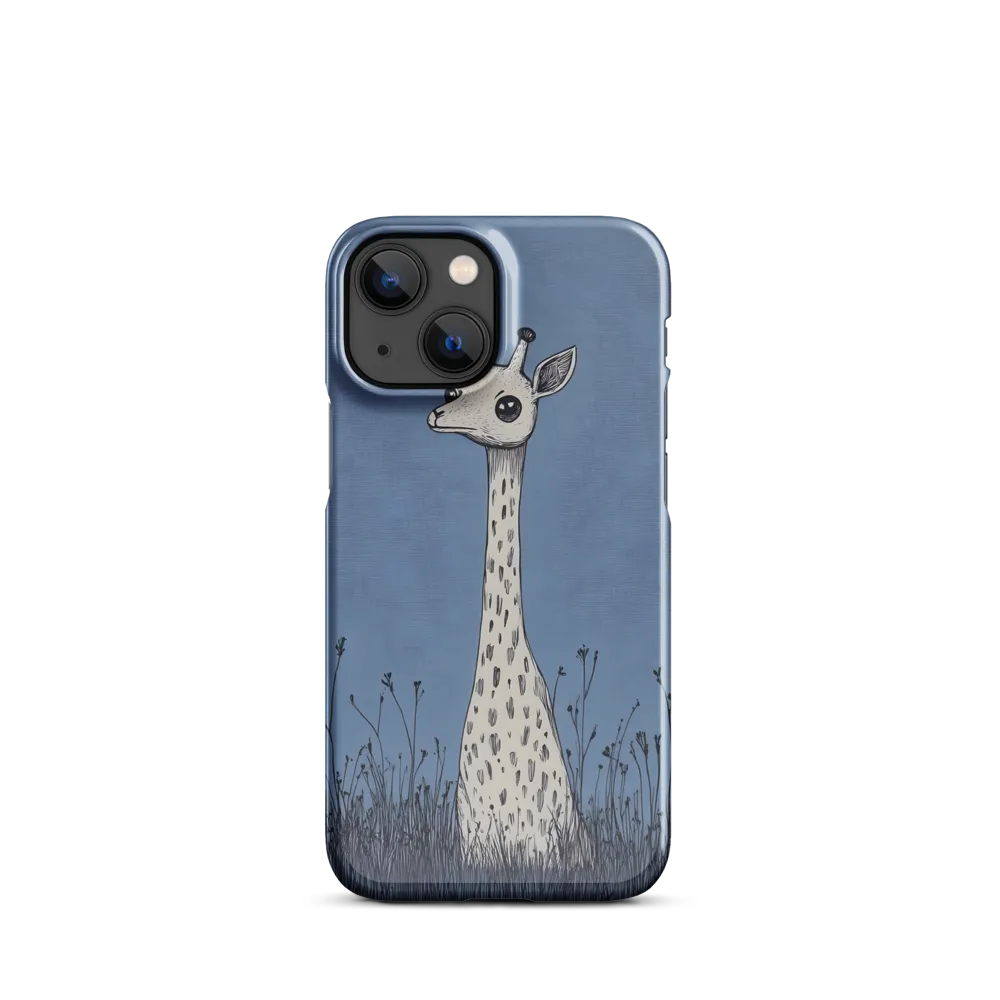 Whimsical Giraffe in Blue