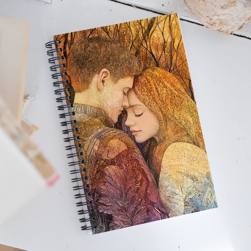 Embrace of Autumn | Spiral Notebook