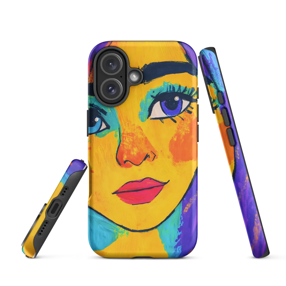 Vibrant Portrait: A Pop Art Exploration | Phone Case |  16 | Tough Case | Matte