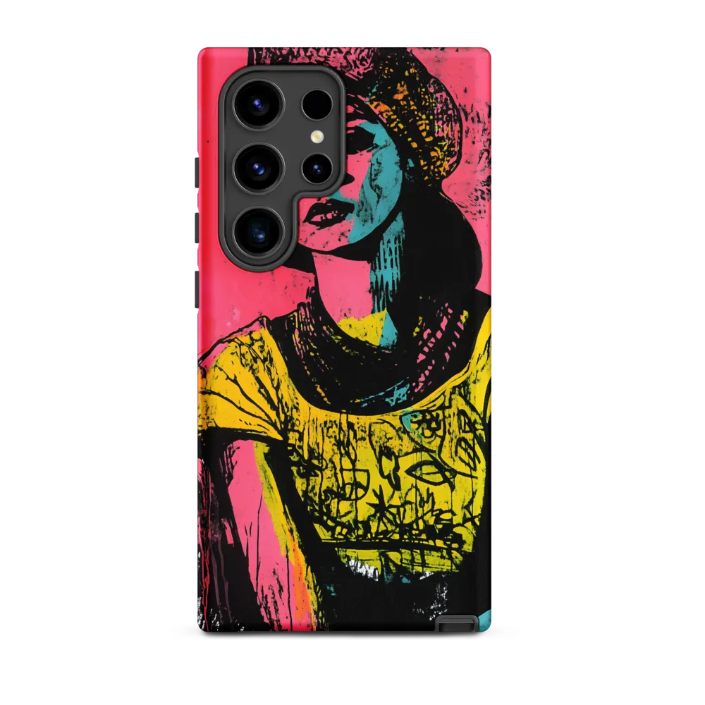 Urban Elegance: A Graffiti Portrait