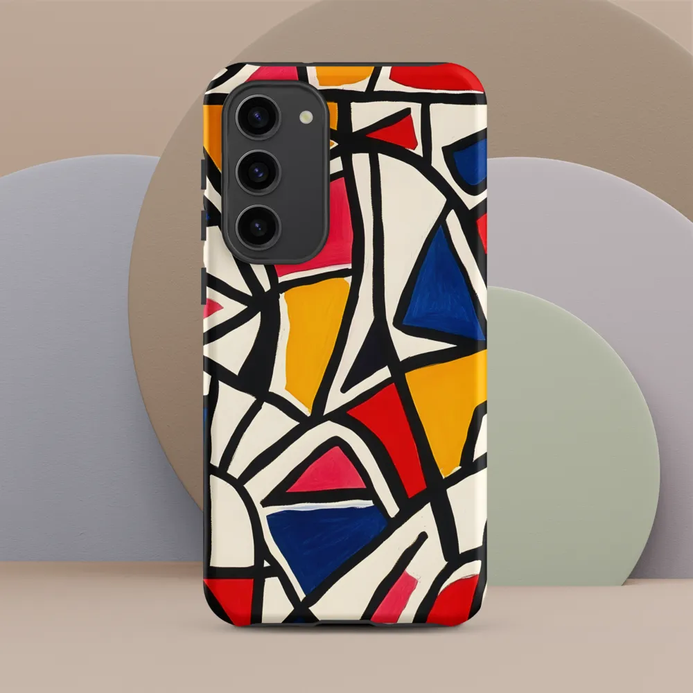 Vibrant Geometric Harmony | Phone Case |  S23 Plus | Tough Case | Matte
