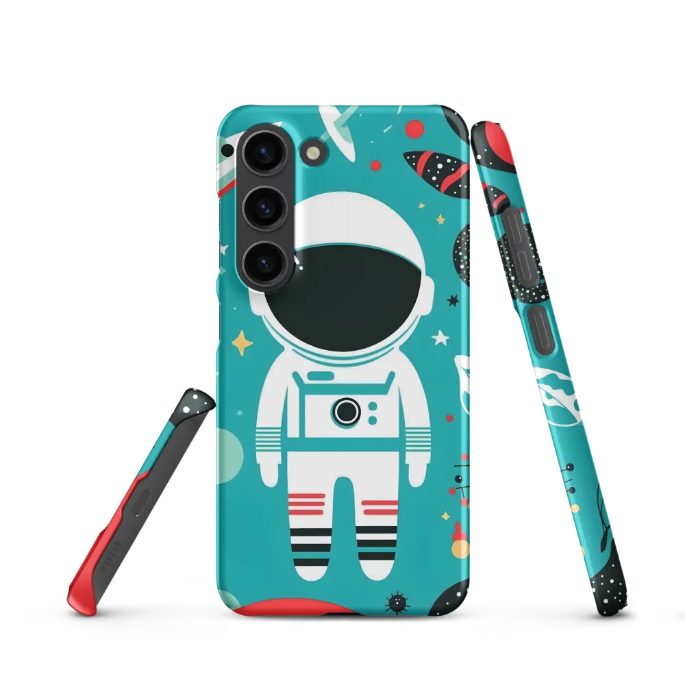 Whimsical Astronaut in Cosmic Wonderland