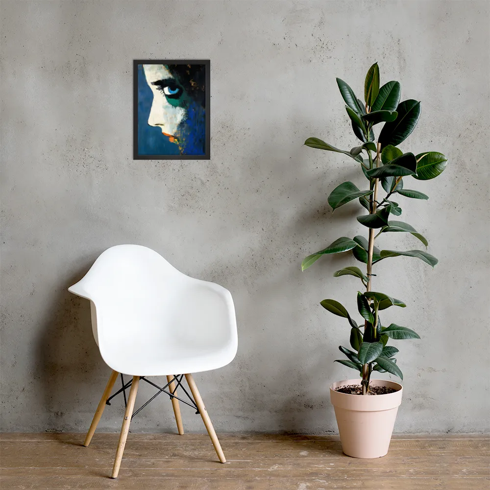 Reflections of Emotion | Poster with Black Frame | 12″×16″