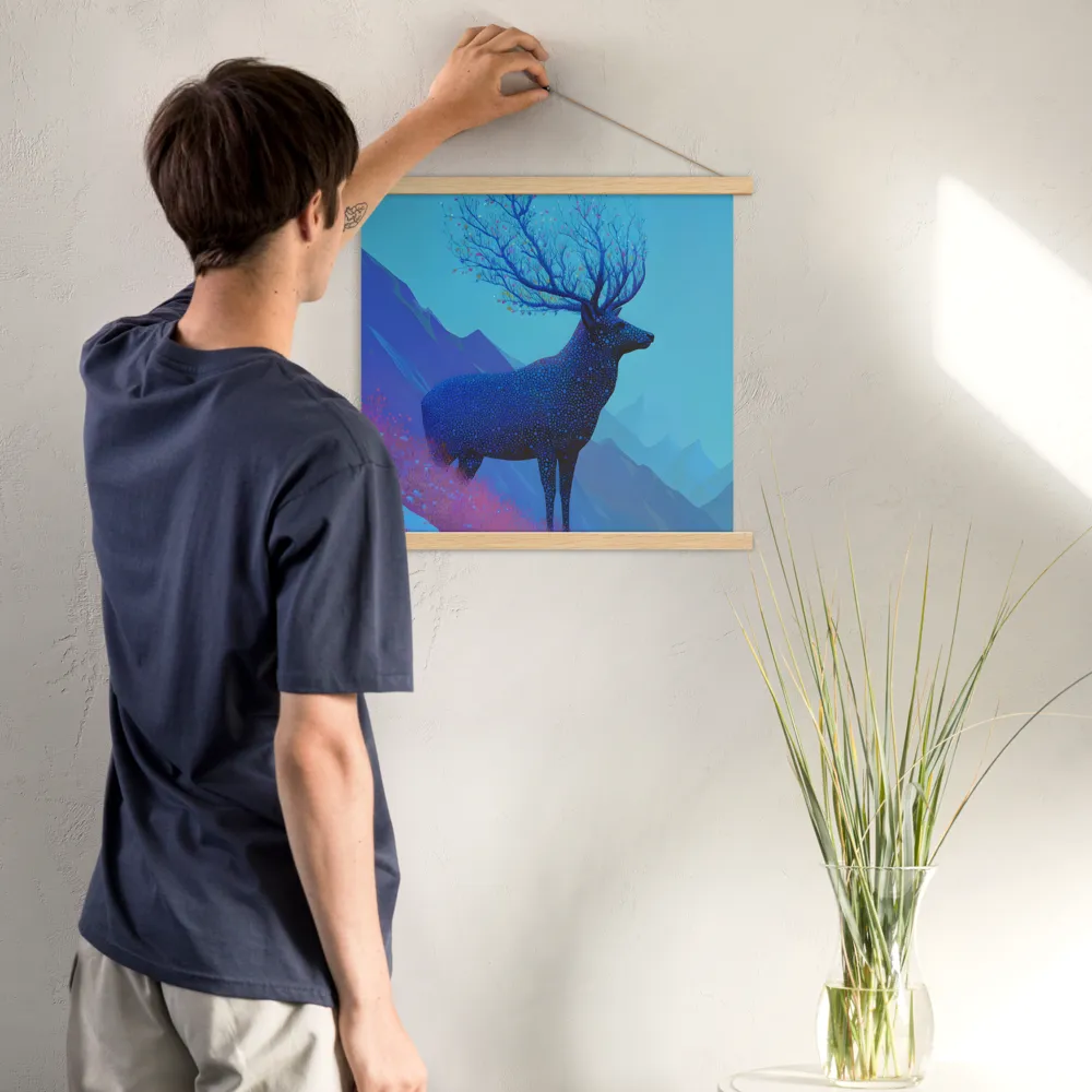 Ethereal Harmony | Poster With Oak Wood Hanger | 18″×18″