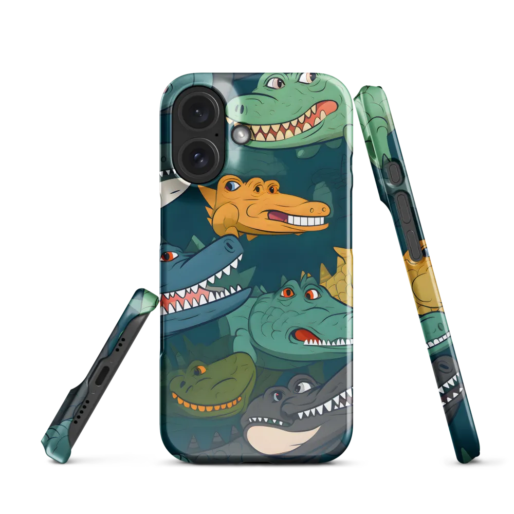 Cheerful Crocodilian Parade | Phone Case |  16 | Snap Case | Glossy