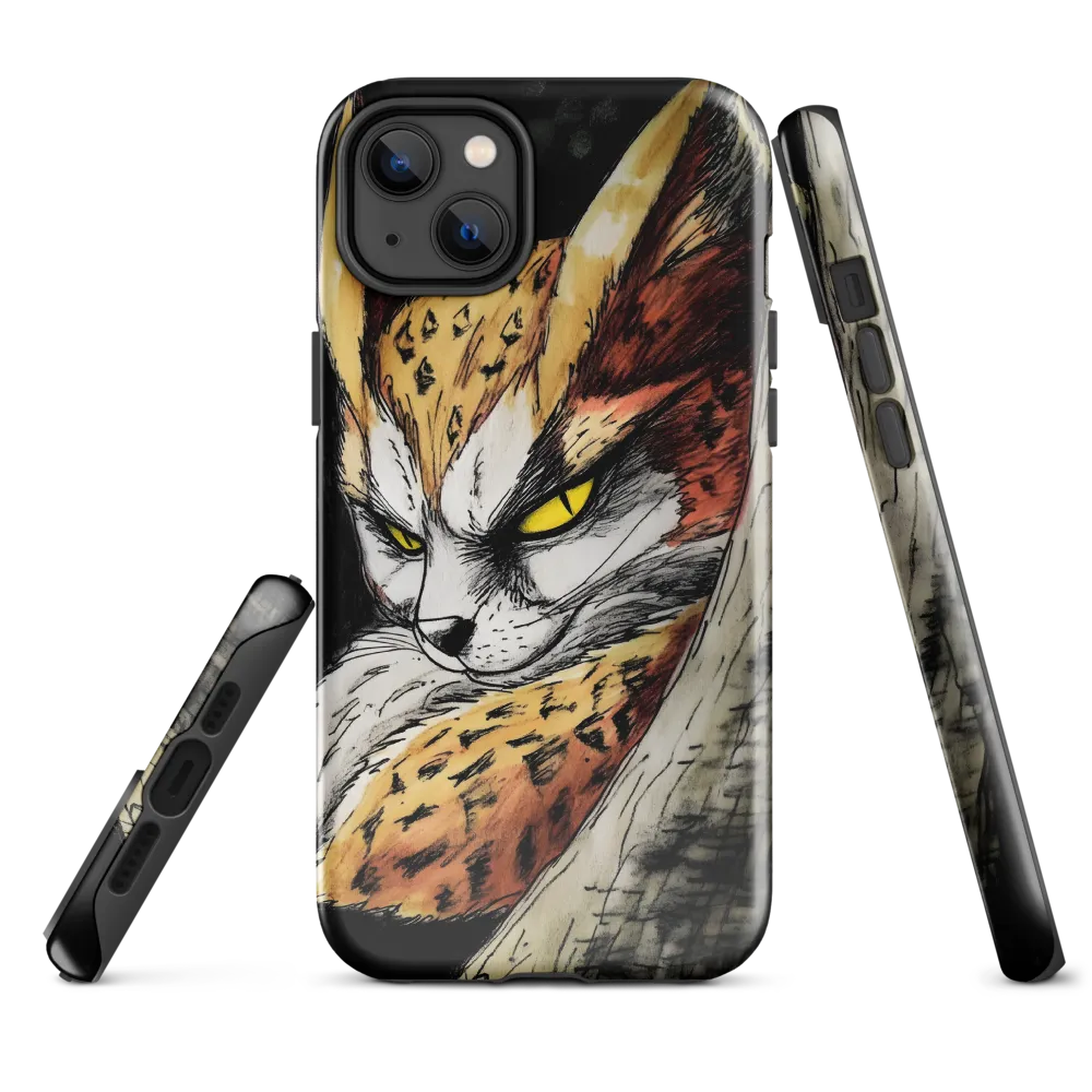 Fierce Gaze of the Wild Cat
