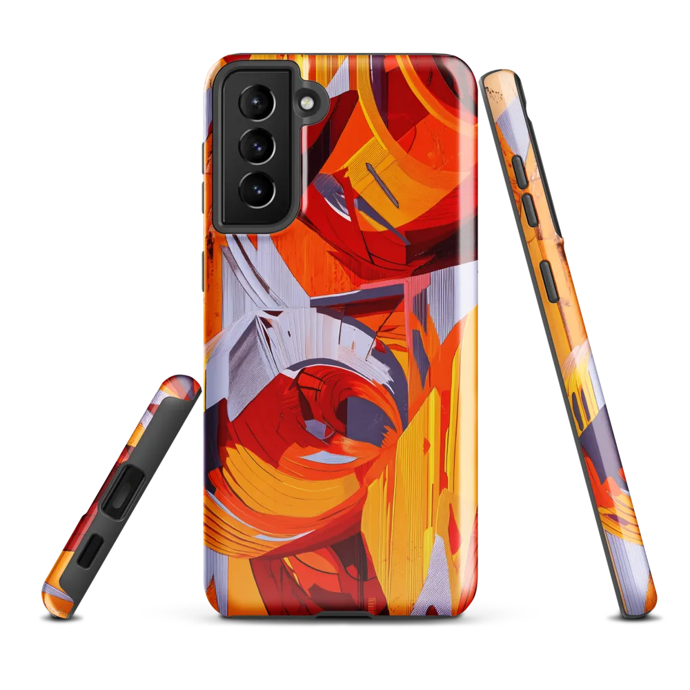 Dynamic Geometric Harmony | Phone Case |  S21 Plus | Tough Case | Glossy