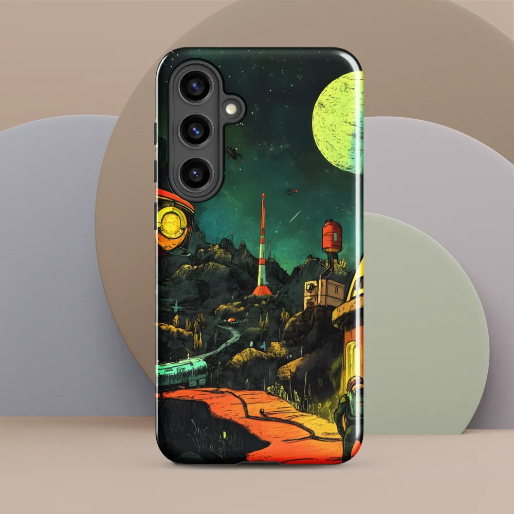 Cosmic Exploration: The Silent Journey | Phone Case |  S24 Plus | Tough Case | Glossy