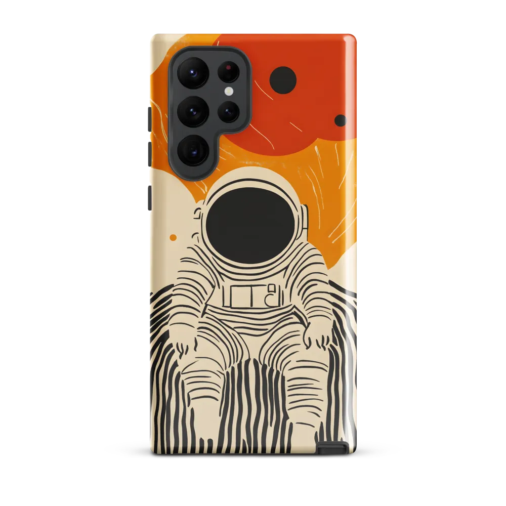 Astronaut in Cosmic Thoughts | Phone Case |  S22 Ultra | Tough Case | Glossy