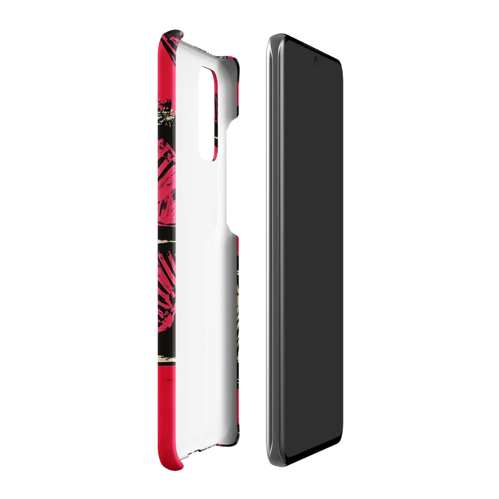 Geometric Symphony in Pink and Black