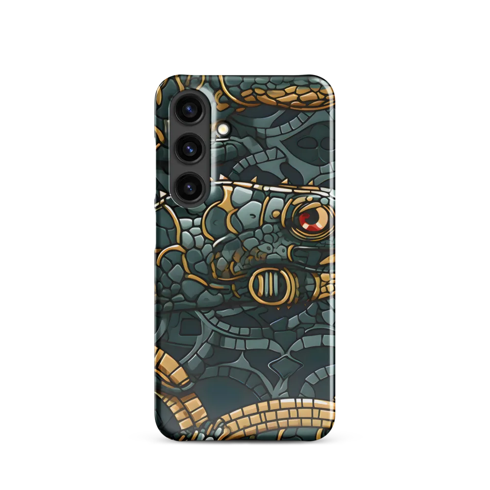 Reptilian Elegance: A Digital Art Nouveau Tapestry