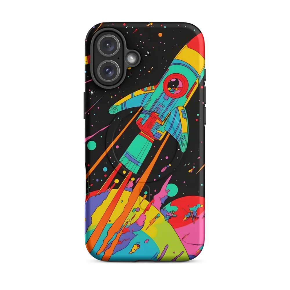 Cosmic Voyage: The Neon Lift-Off