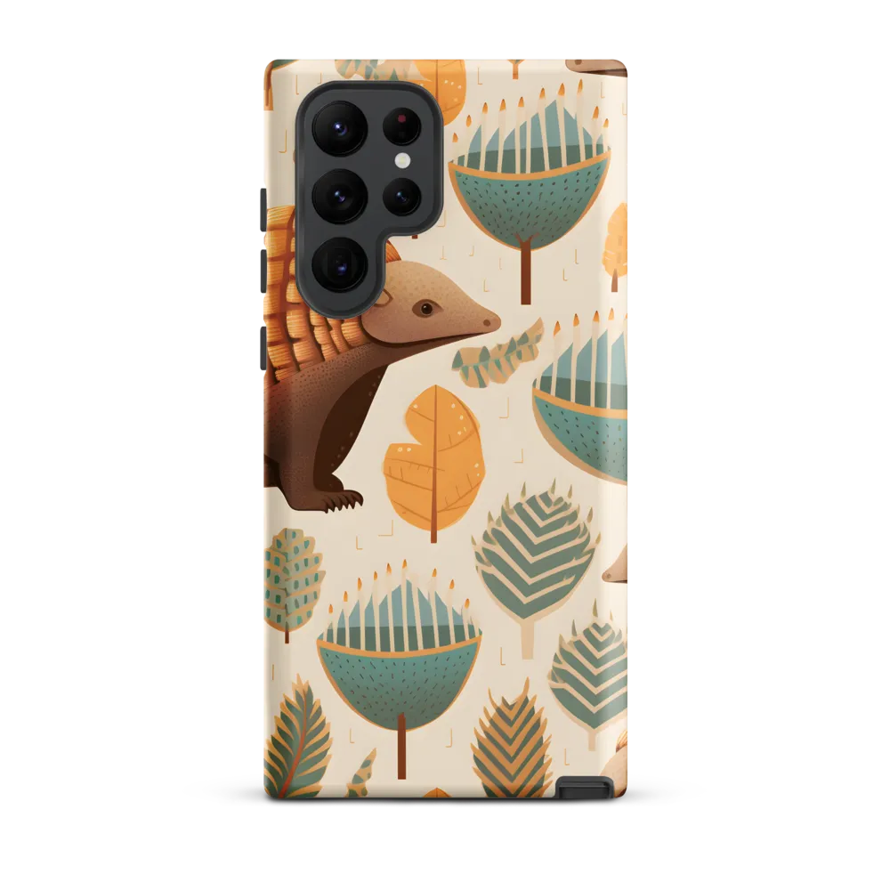 Pangolins in a Whimsical Habitat