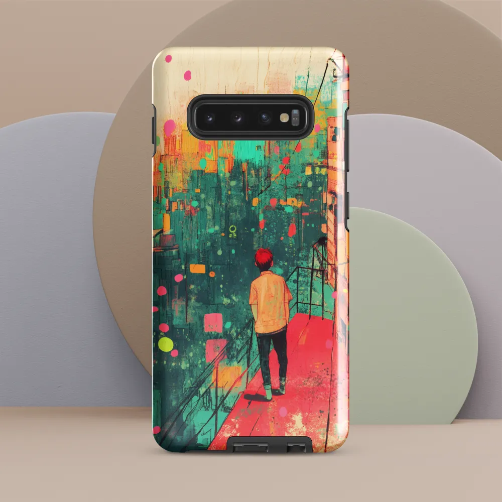 Contemplation Above the City | Phone Case |  S10 Plus | Tough Case | Glossy