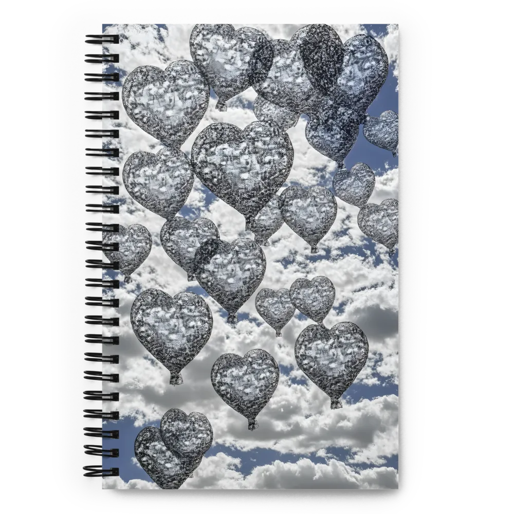 Whispers of Love in the Sky | Spiral Notebook