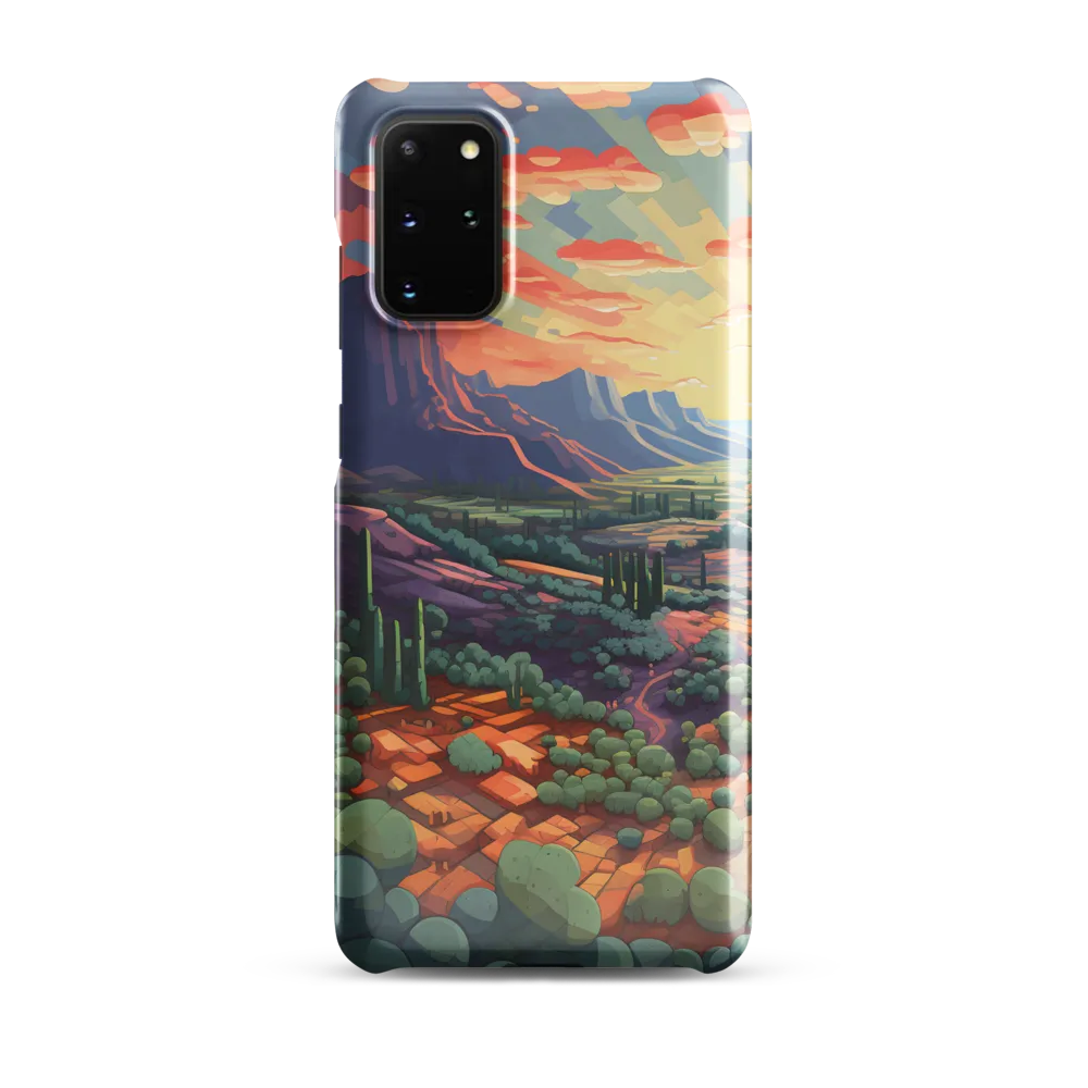 Desert Serenity at Dusk | Phone Case |  S20 Plus | Snap Case | Glossy