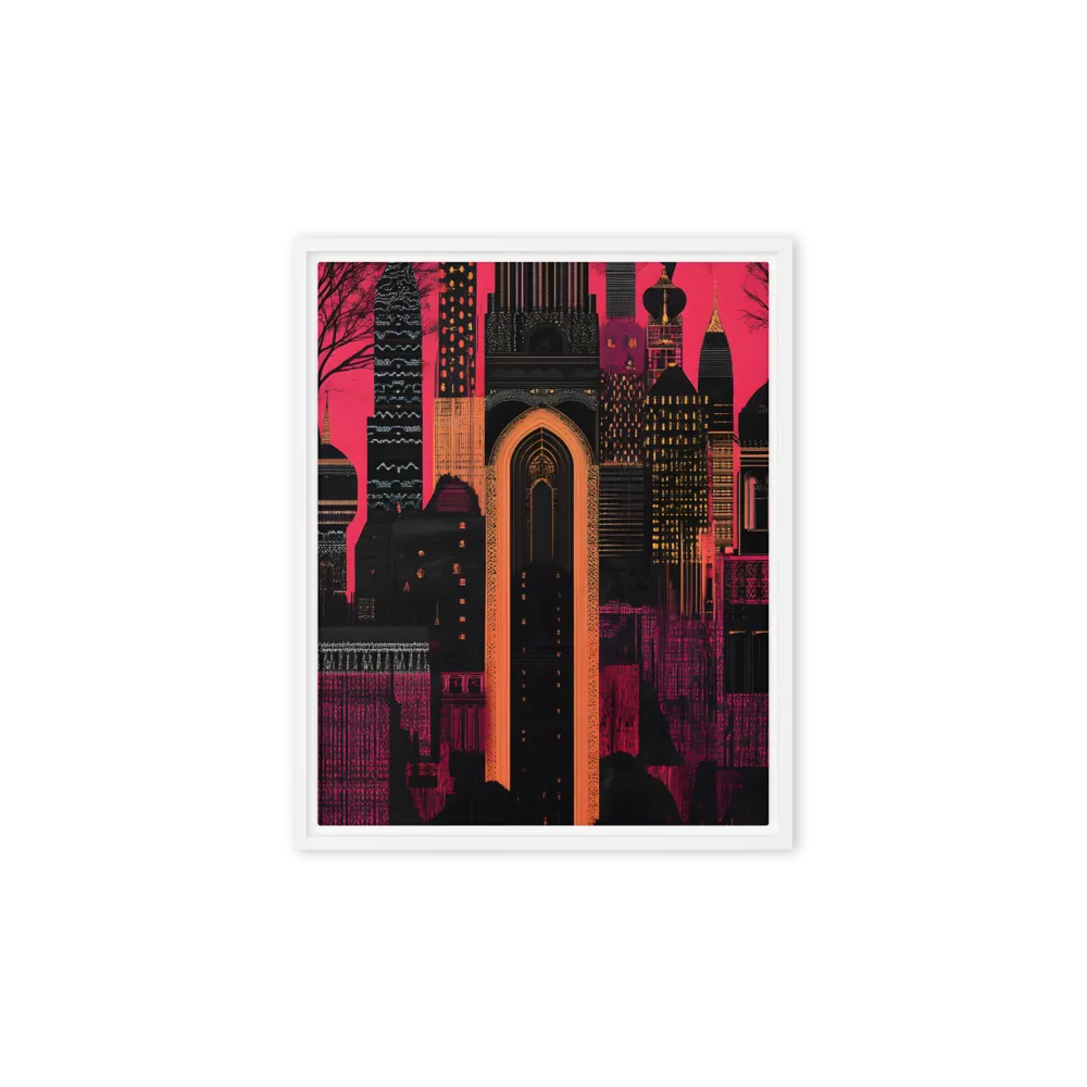 Urban Reverie | Canvas with White Frame | 8″×10″