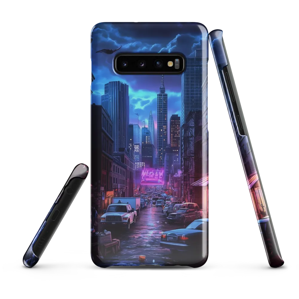 Urban Mystique: A Cyberpunk Night | Phone Case |  S10 Plus | Snap Case | Glossy