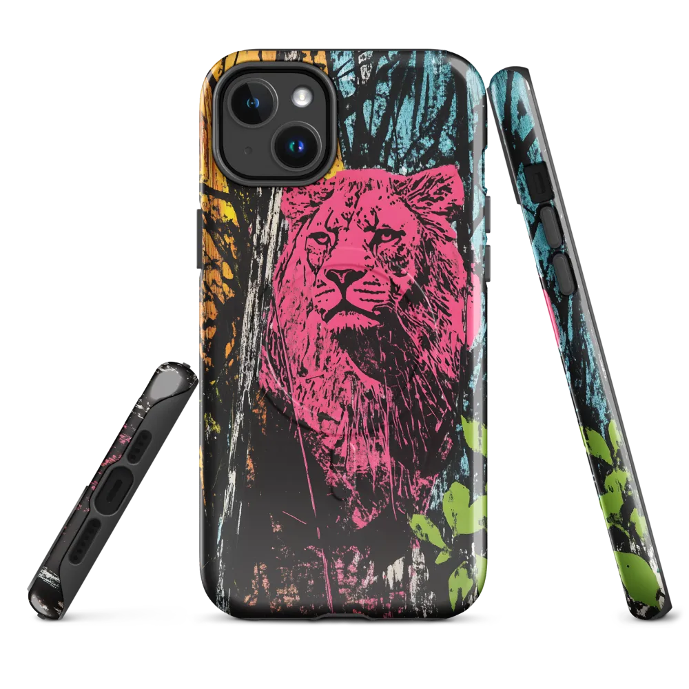 Fierce Vibrance: The Pink Lion