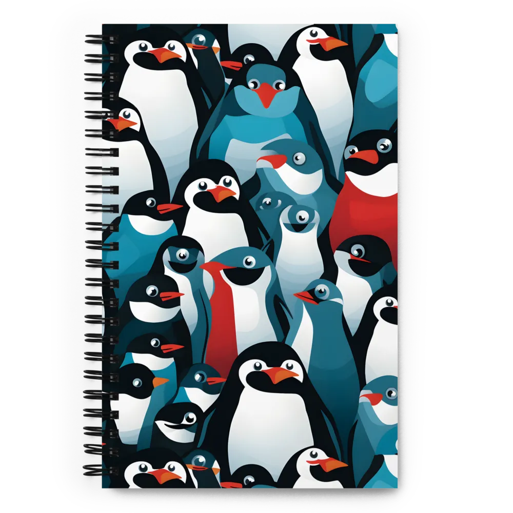 Penguin Parade | Spiral Notebook