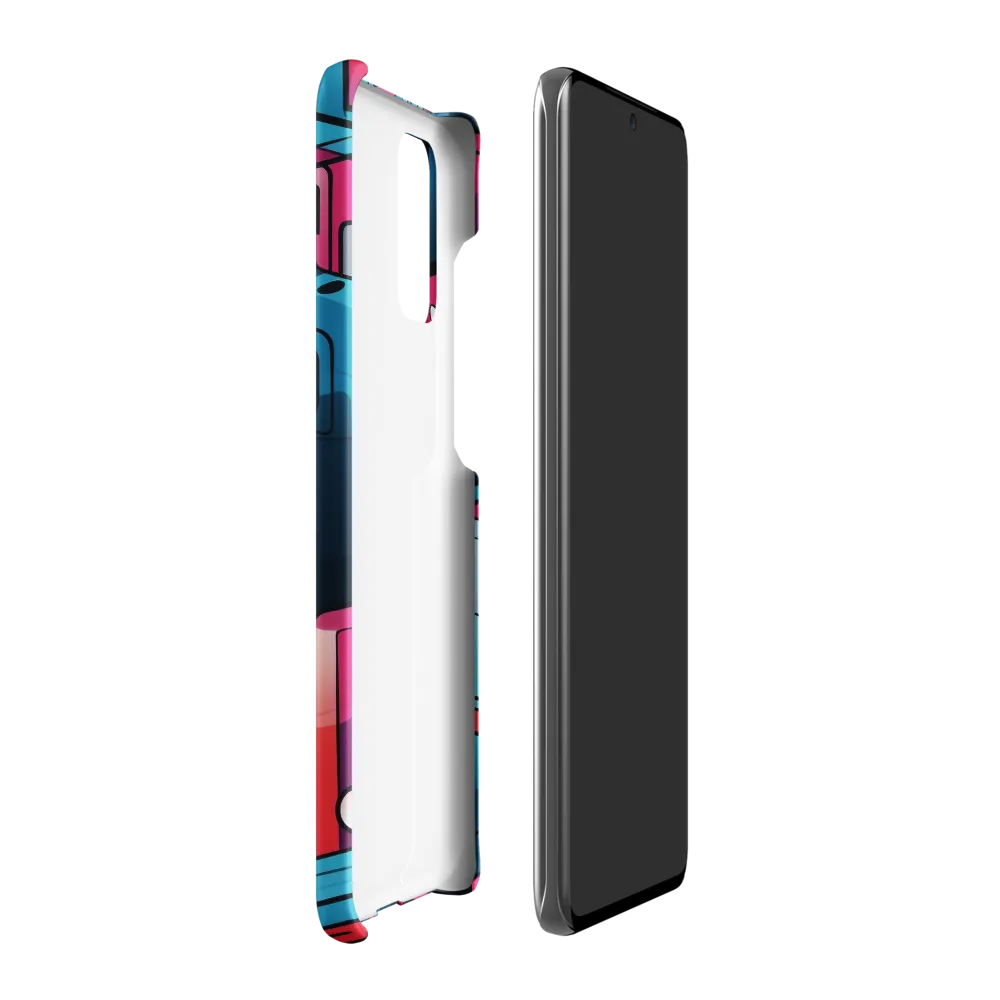 Dynamic Geometry: A Colorful Interplay | Phone Case |  S20 Plus | Snap Case | Matte