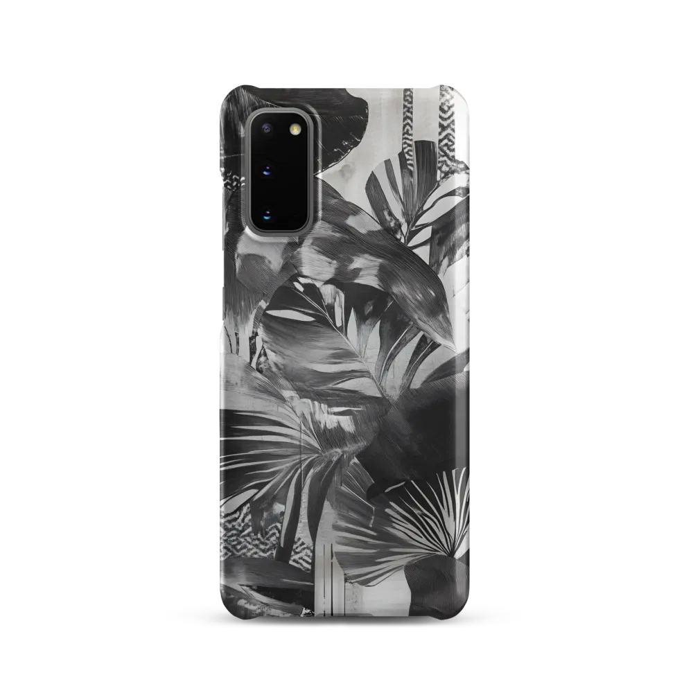 Monochrome Serenity in Tropical Foliage