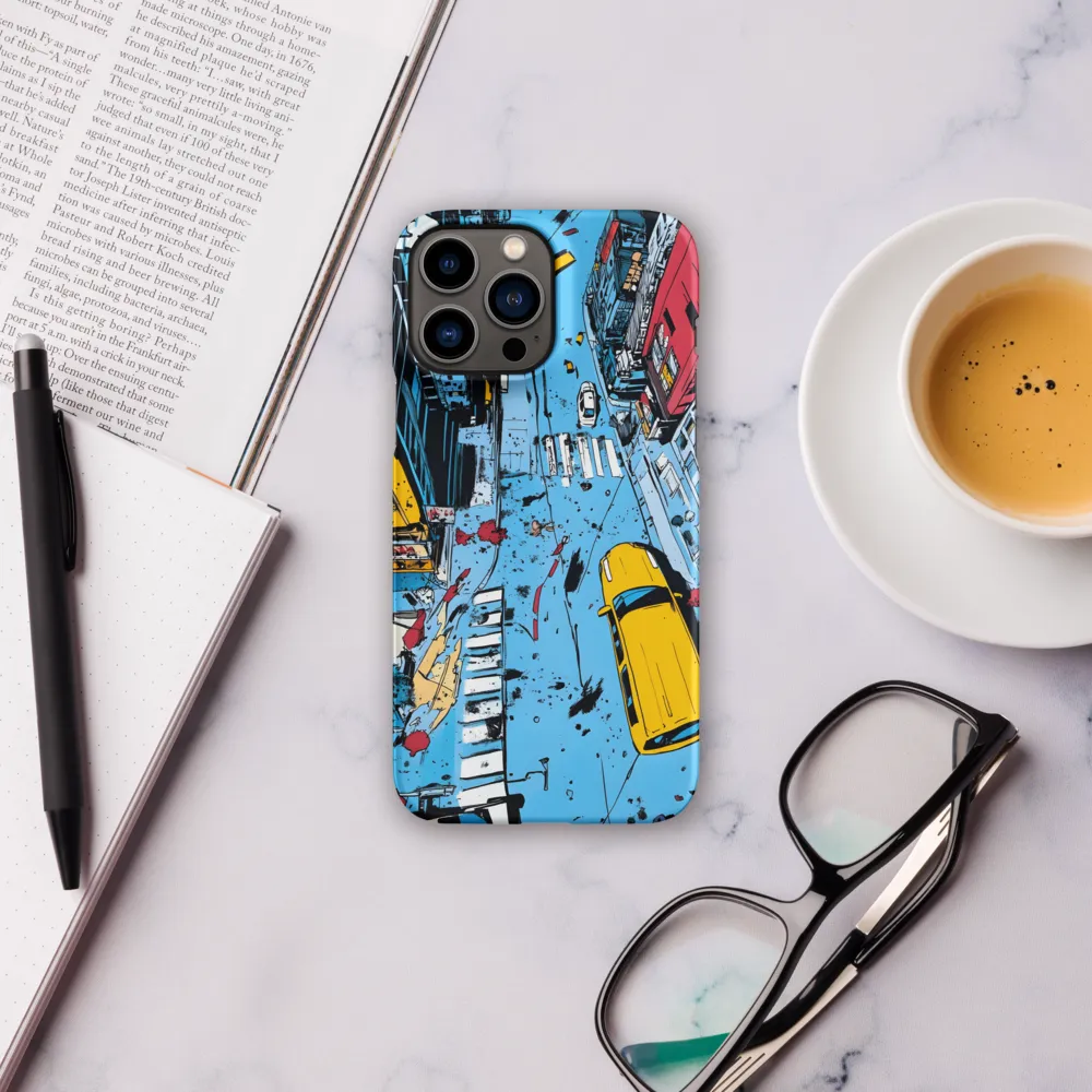 Urban Chaos: Aerial View of City Life | Phone Case |  13 Pro Max | Snap Case | Matte