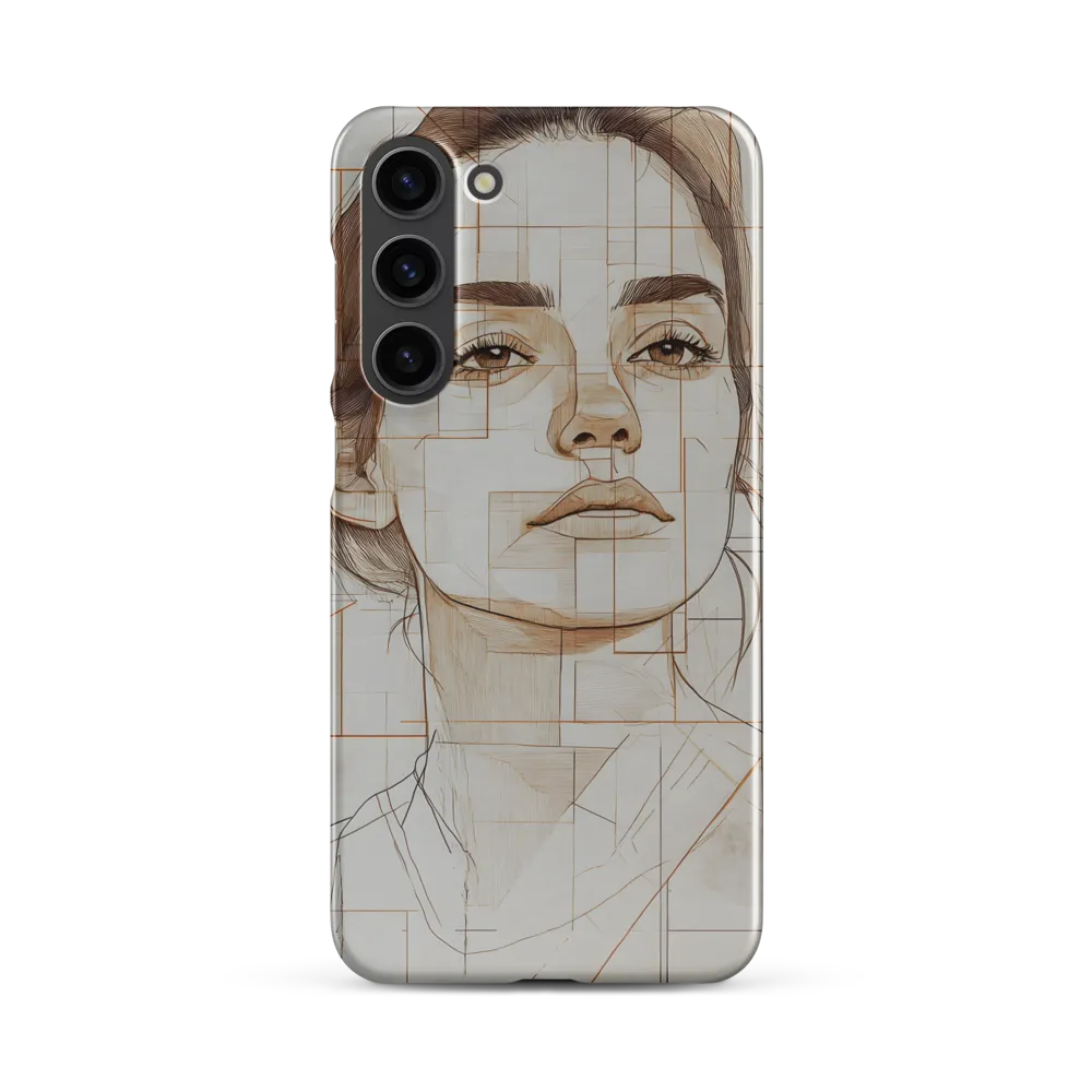 Geometric Serenity: A Minimalist Portrait