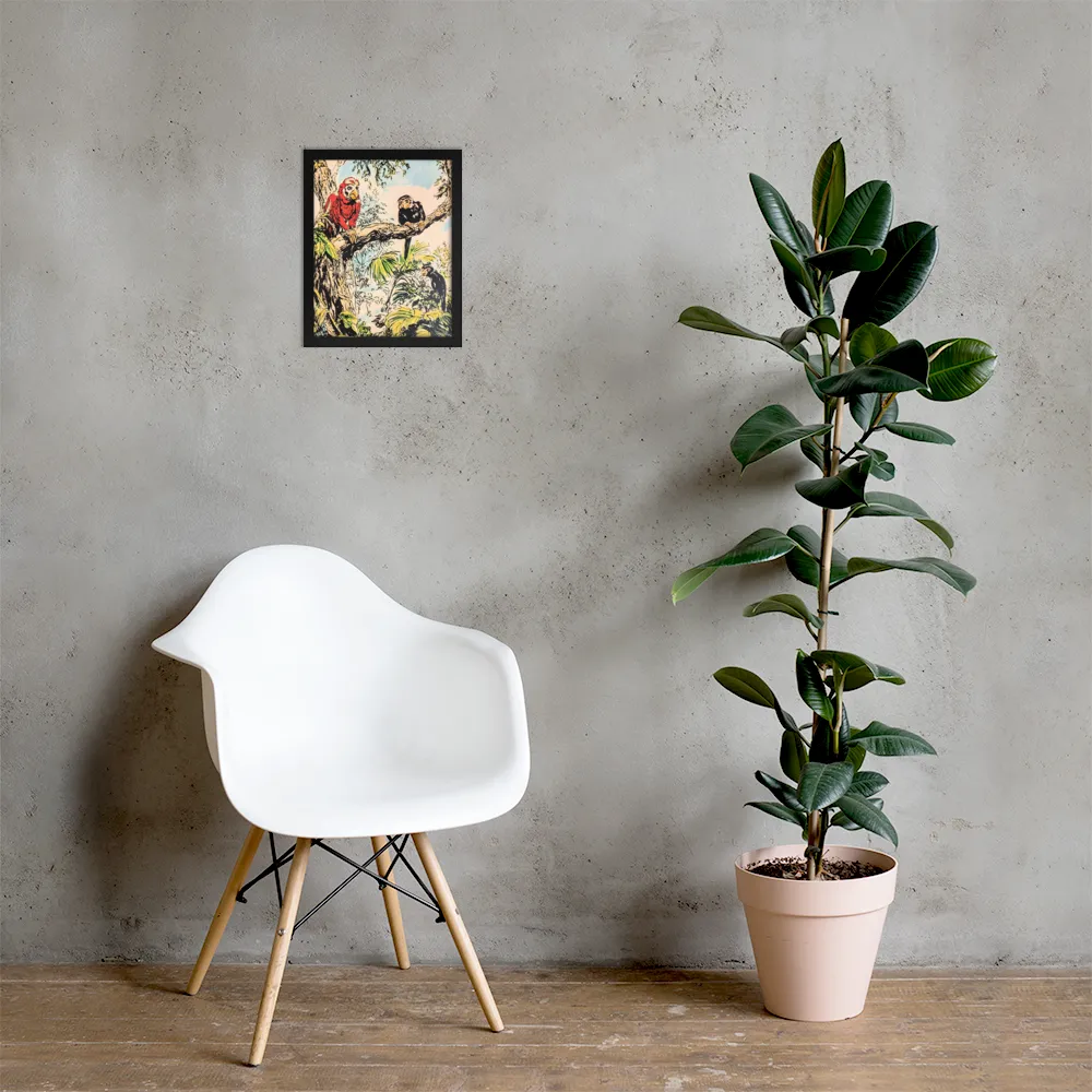 Jungle Harmony | Poster with Black Frame | 11″×14″