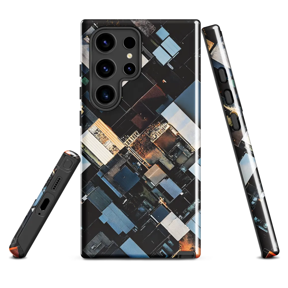Urban Mosaic from Above | Phone Case |  S24 Ultra | Tough Case | Glossy
