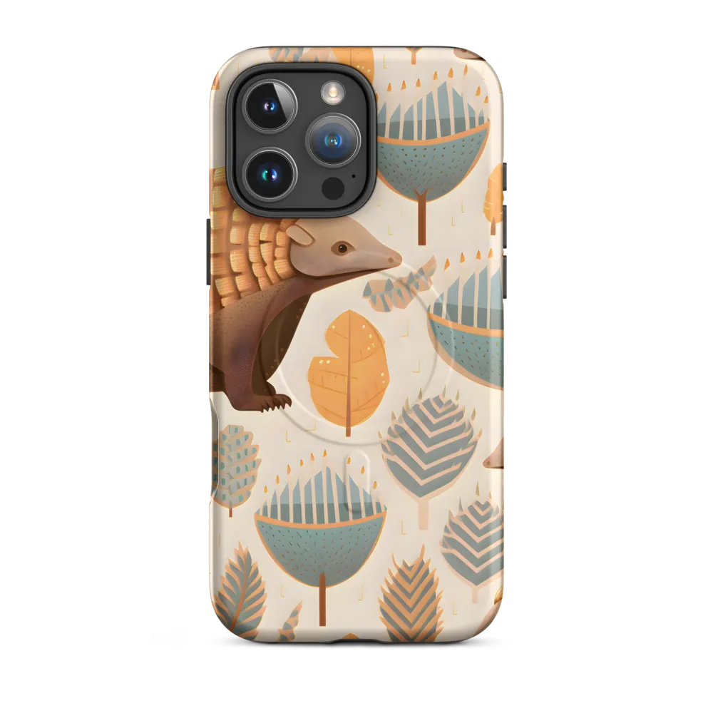 Pangolins in a Whimsical Habitat
