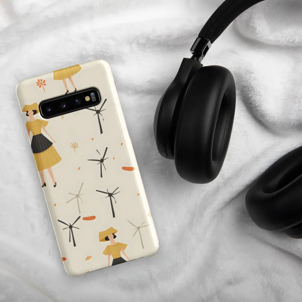 Whimsical Patterns of Nature and Femininity | Phone Case |  S10 | Snap Case | Matte