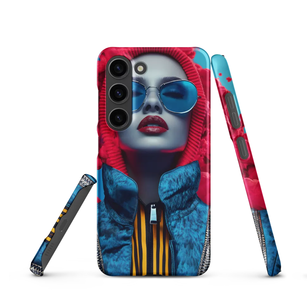 Bold Elegance in Digital Fashion | Phone Case |  S23 | Snap Case | Matte