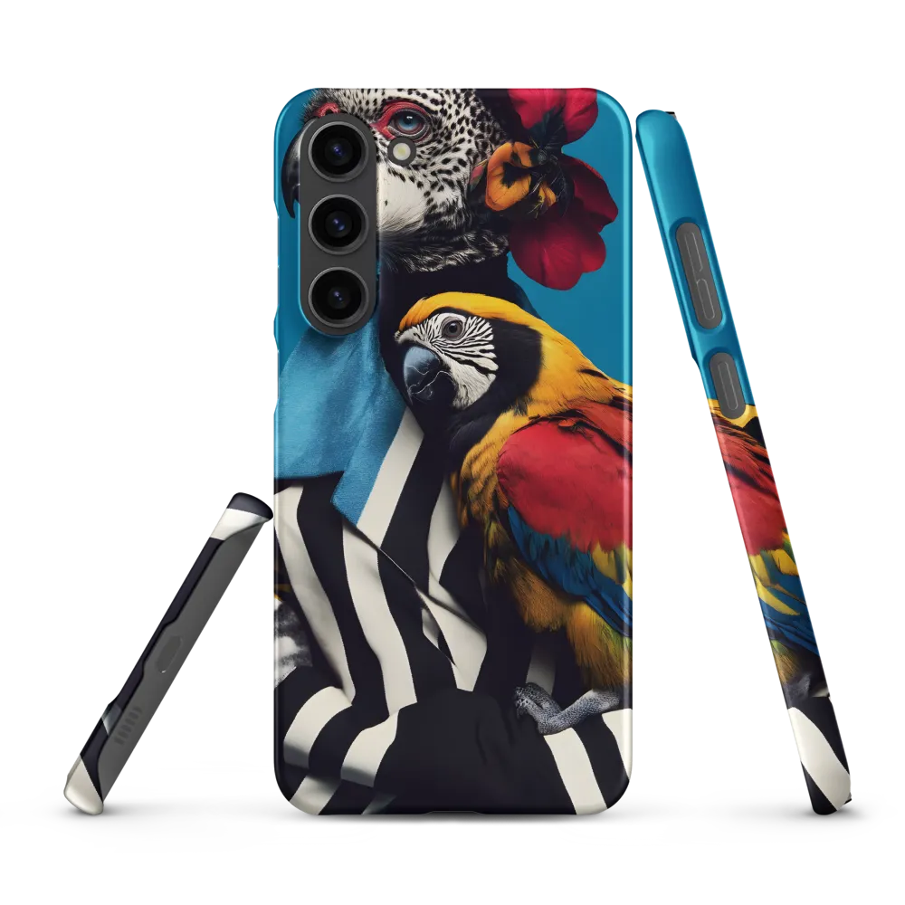 Vibrant Fusion of Flora and Fauna | Phone Case |  S23 Plus | Snap Case | Matte