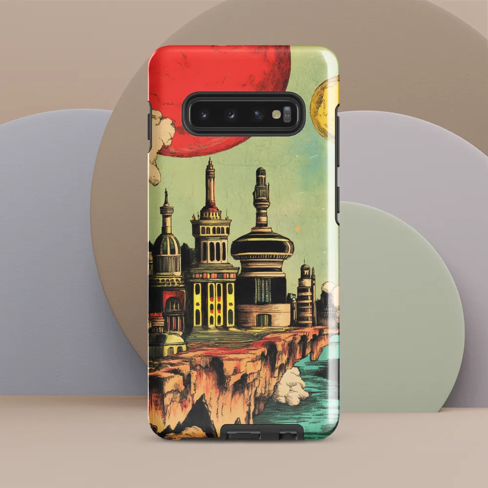 Edge of Fantasy: A Surreal Cityscape | Phone Case |  S10 Plus | Tough Case | Glossy