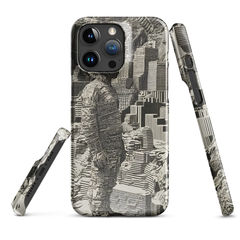Contemplation in an Abstract Landscape | Phone Case |  15 Pro Max | Snap Case | Glossy