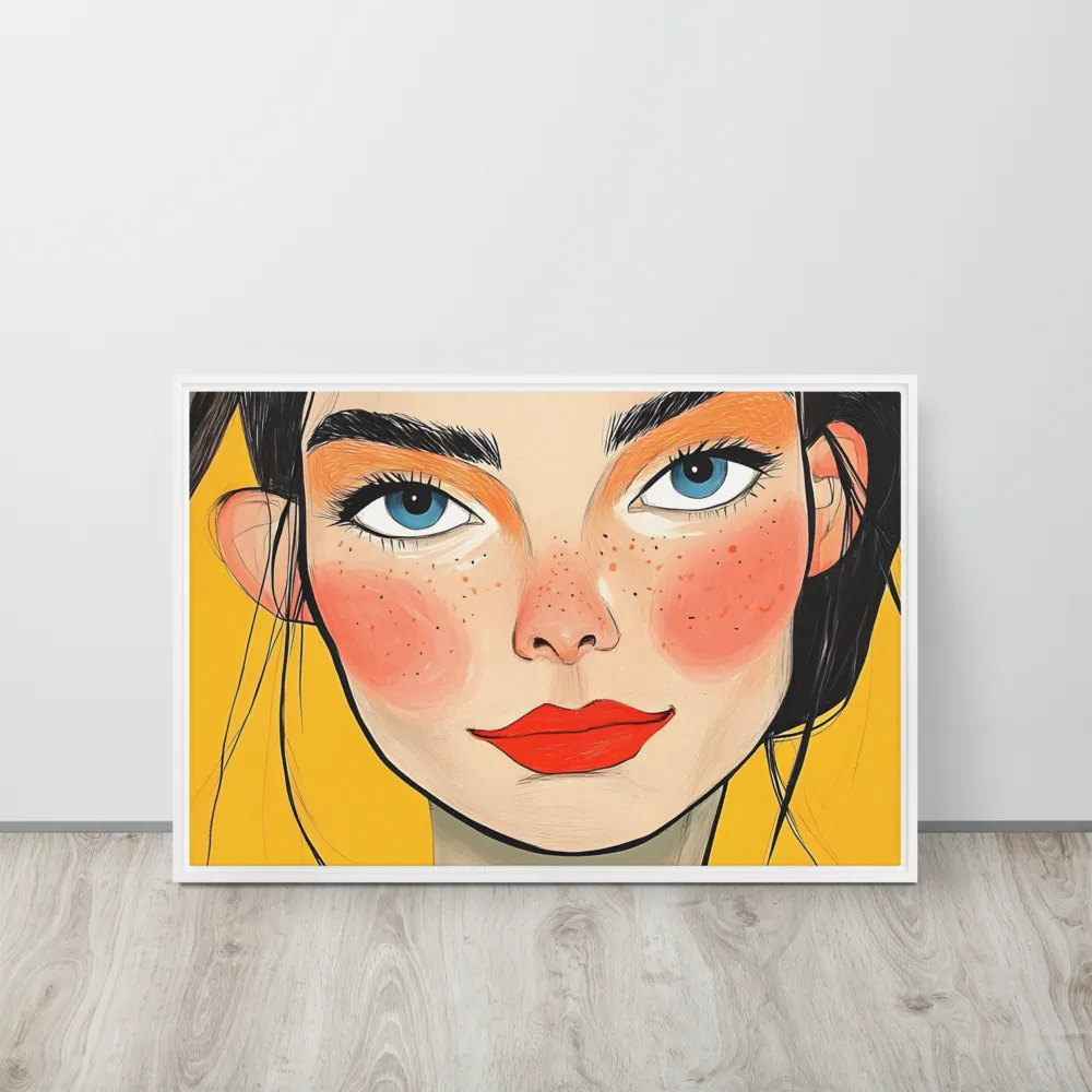 Joyful Radiance | Canvas with White Frame | 20″×30″