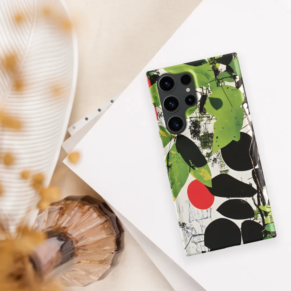 Nature's Geometry: A Contemporary Collage | Phone Case |  S23 Ultra | Snap Case | Matte