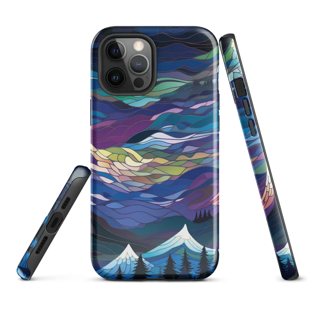 Twilight Peaks: An Abstract Mountain Landscape