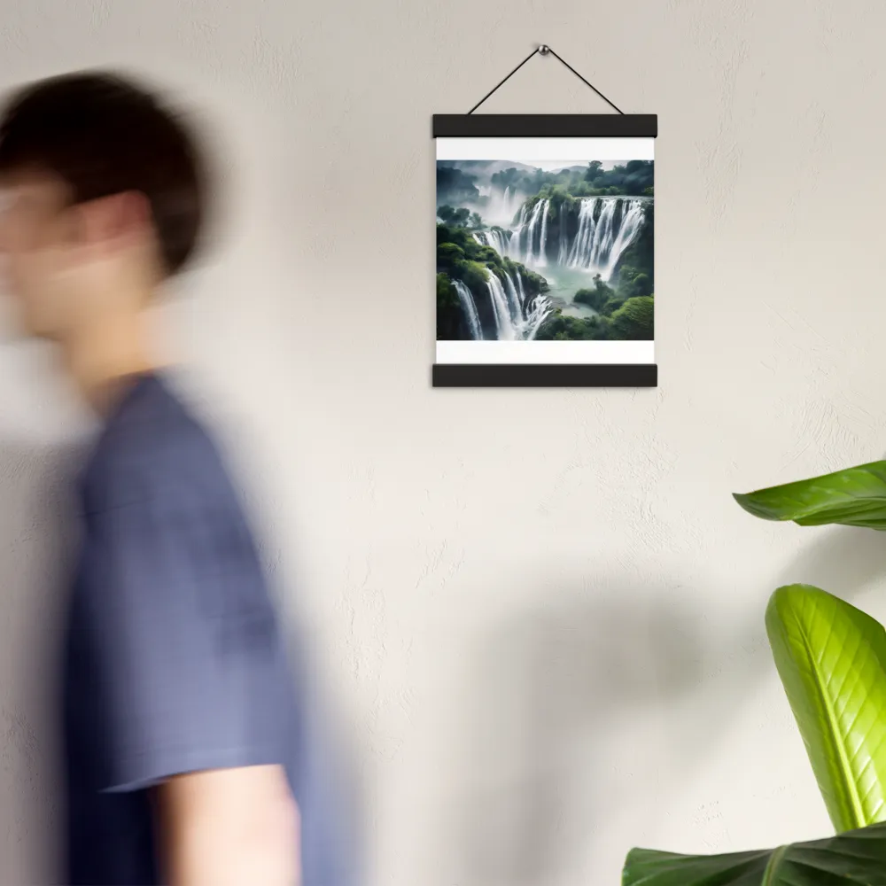 Whispers of the Cascades | Poster With Black Wood Hanger | 8″×10″