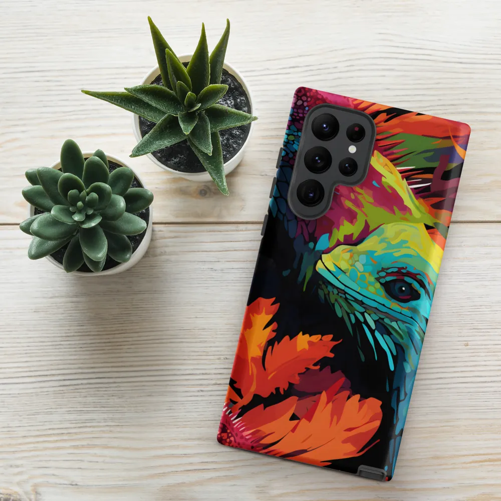 Vibrant Reptilian Harmony | Phone Case |  S22 Ultra | Tough Case | Matte