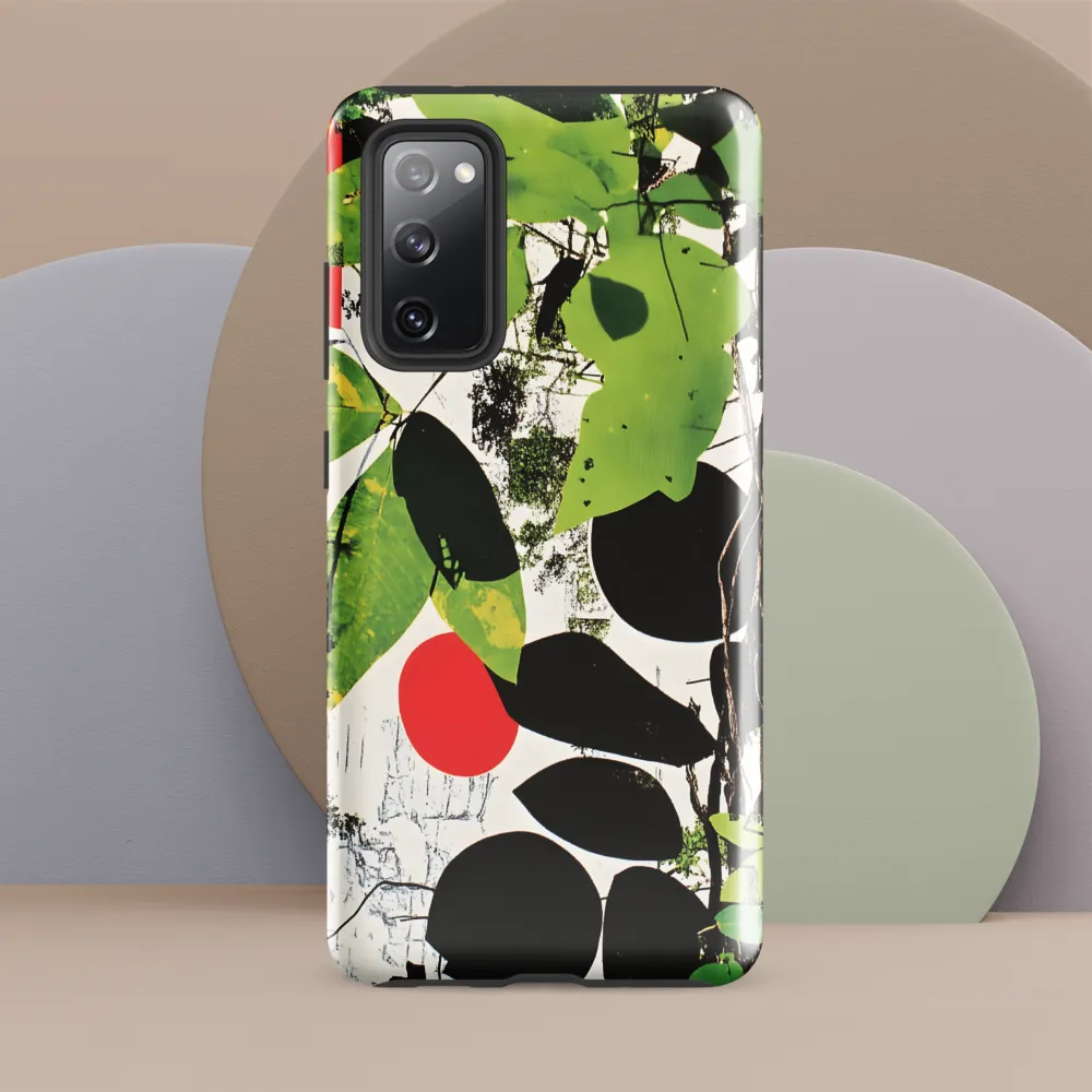 Nature's Geometry: A Contemporary Collage | Phone Case |  S20 FE | Tough Case | Glossy
