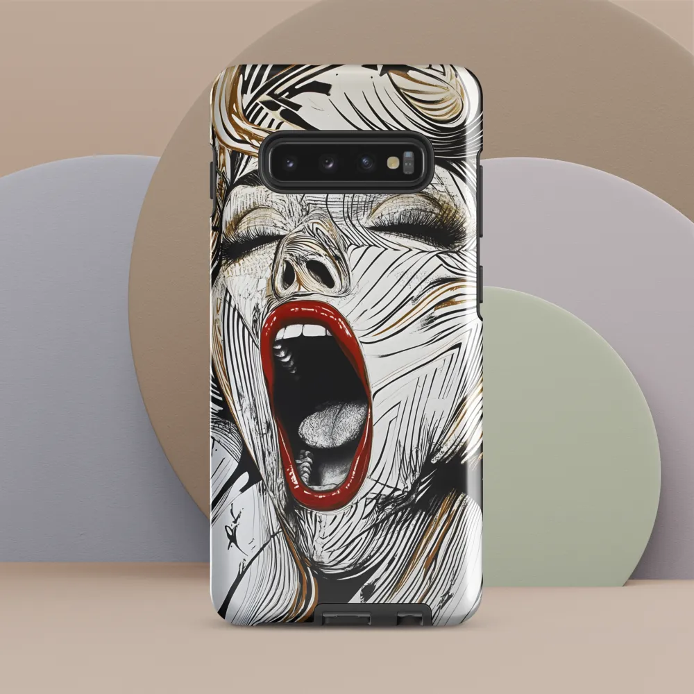 The anguished scream | Phone Case |  S10 Plus | Tough Case | Glossy