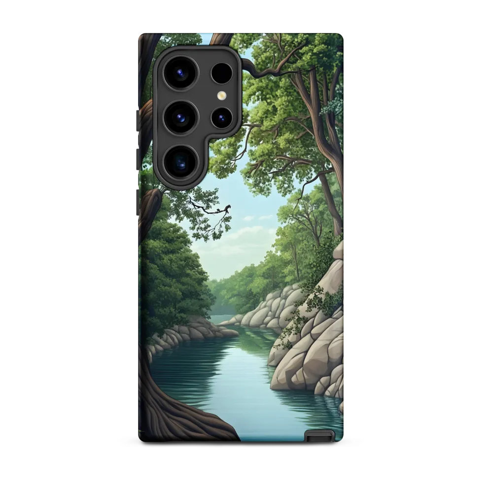 Tranquil Reflections: A Serene River Landscape
