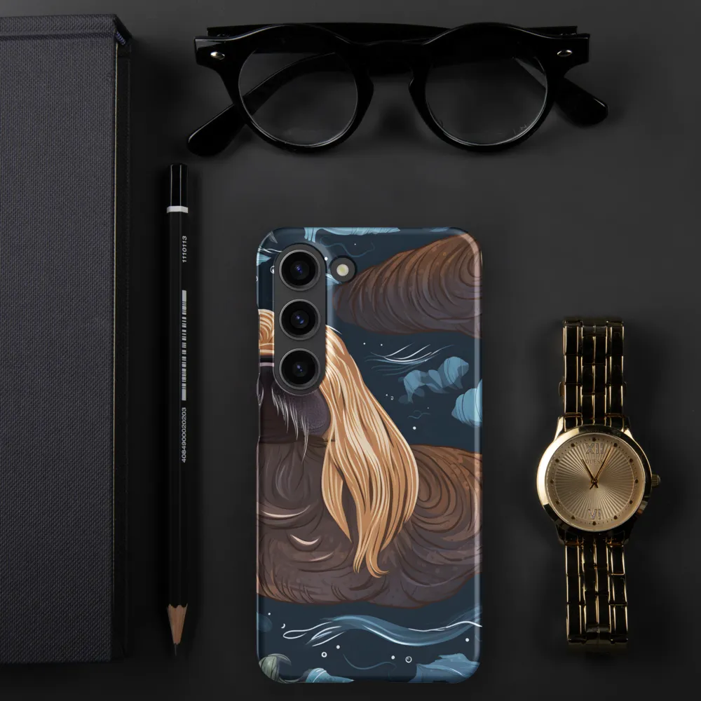 Whimsical Walruses in Deep Blue