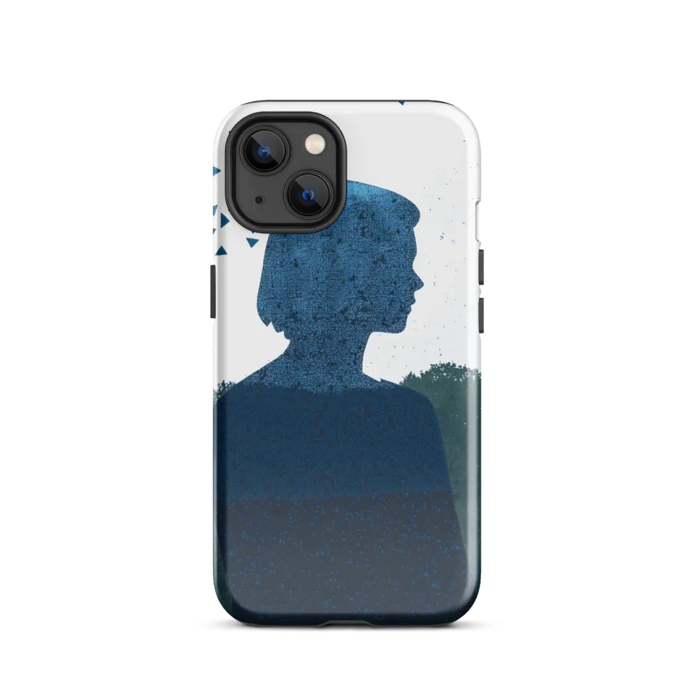 Blue Contemplation | Phone Case |  13 | Tough Case | Glossy